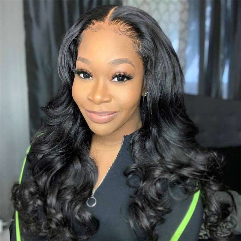 4x7 Lace Closure Natural Color Human Hair Wig
