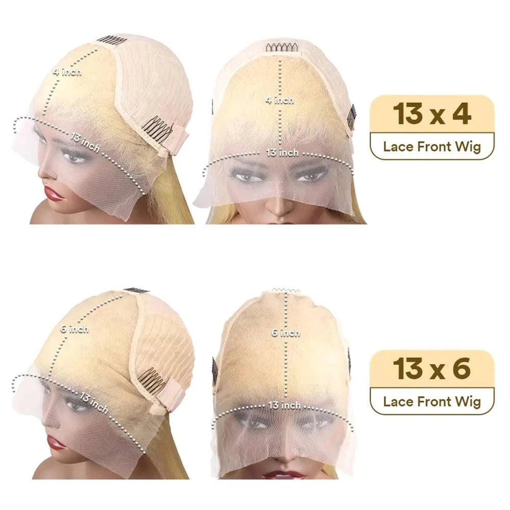 613 Blonde Body Wave Lace Frontal Human Hair Wig