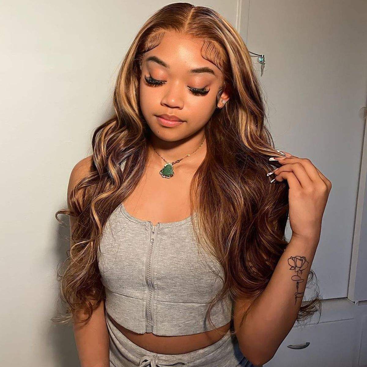 Human Hair Wig P427 Body Wave Density