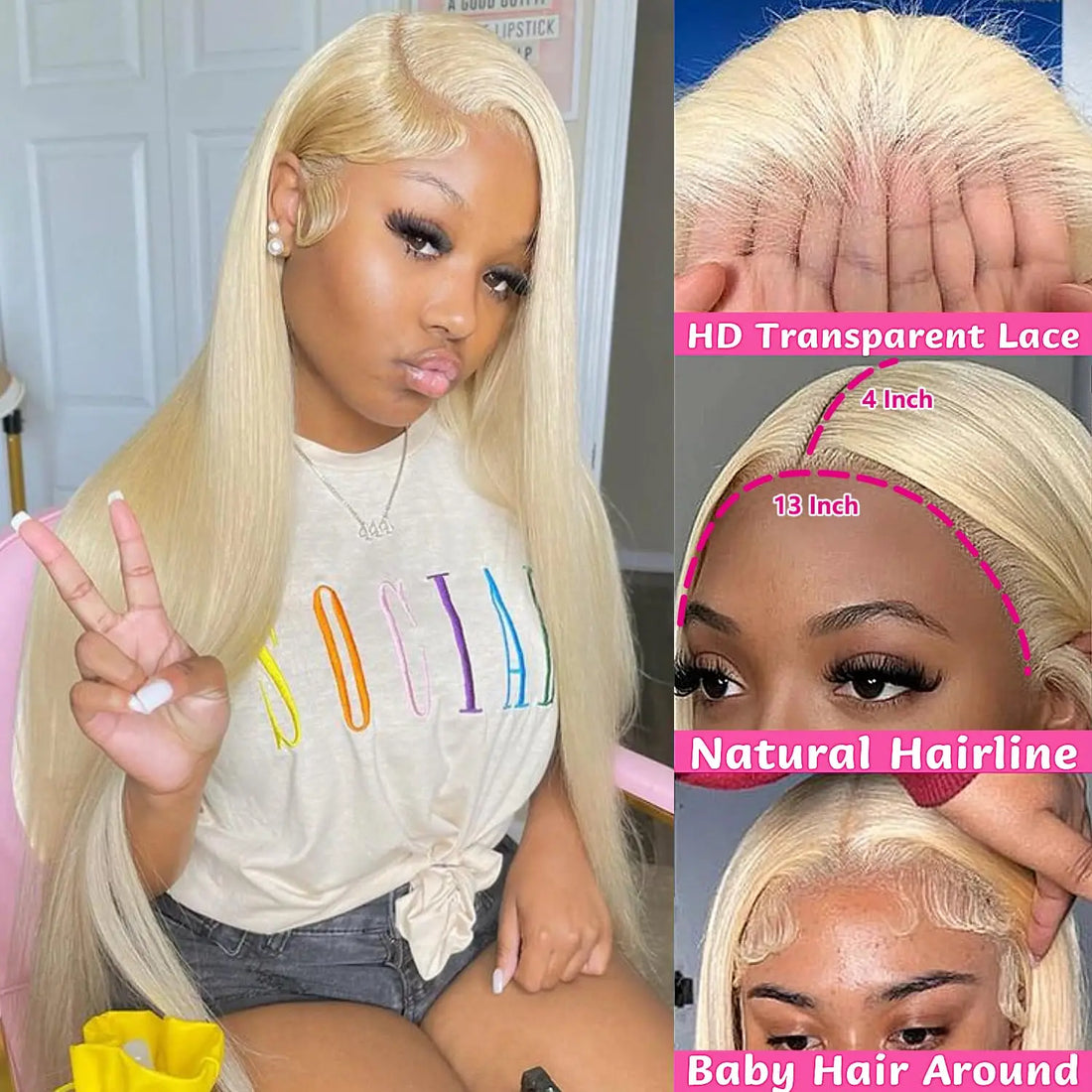 613 Vietnamese Lace Frontal Human Hair Wig