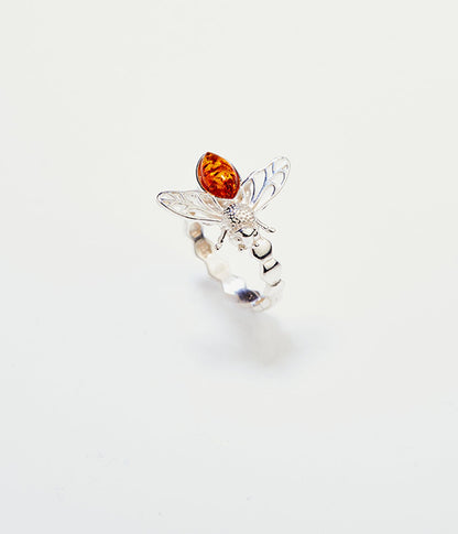 Amber Bee Ring - Tucan Trading