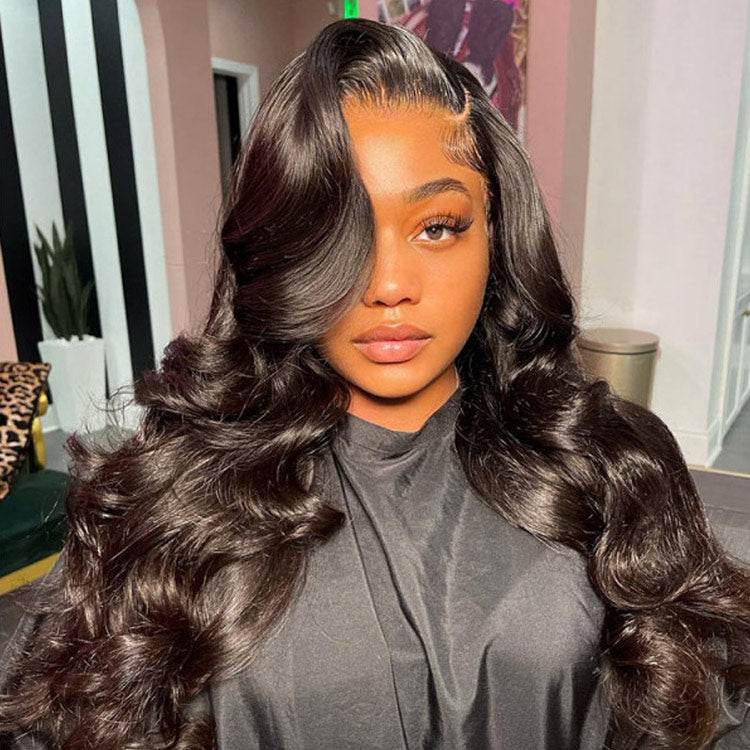 4x7 Lace Closure Natural Color Human Hair Wig