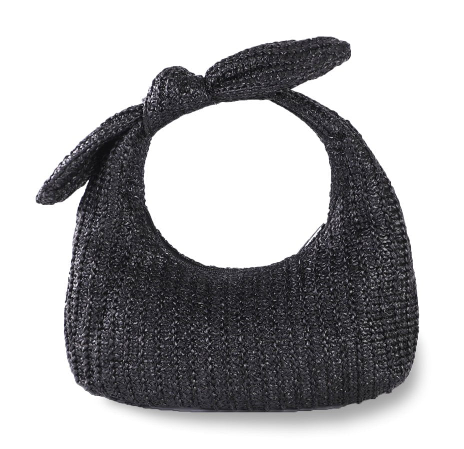 Vacation Style Bow Straw Handbag Clutch - Tucan Trading