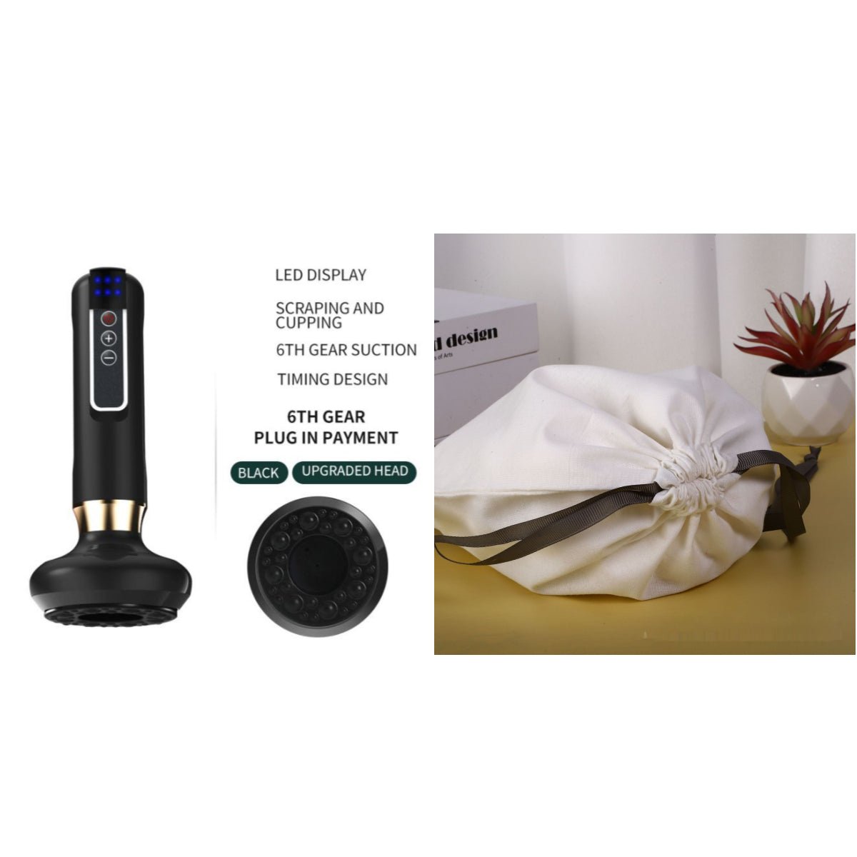 Electric Vacuum Cupping Gua Sha Massager - Tucan Trading