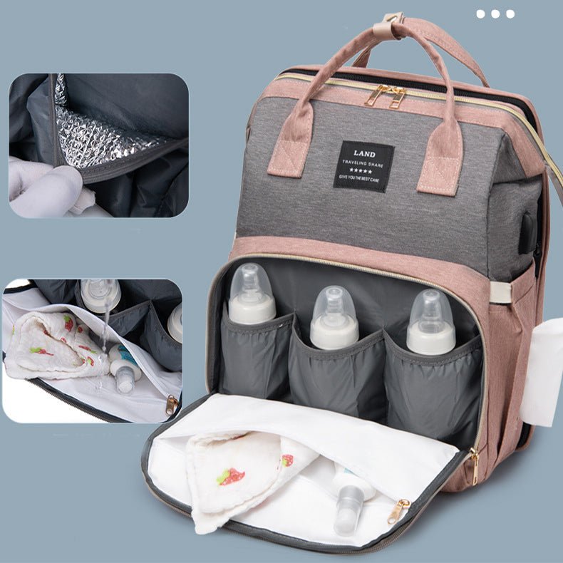 New Mummy Baby Crib Backpack, Milk Insulated Bag - Tucan Trading