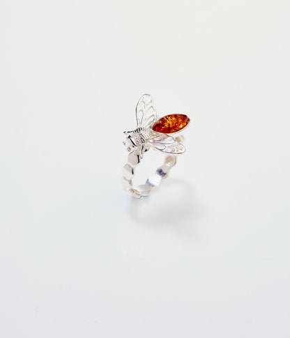Amber Bee Ring - Tucan Trading