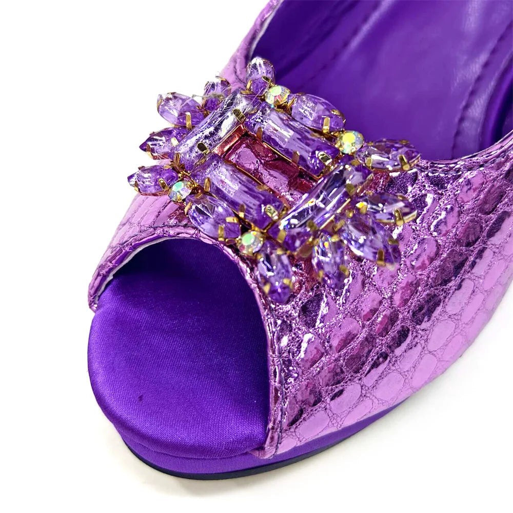 Italian Rhinestone Decoration Women&