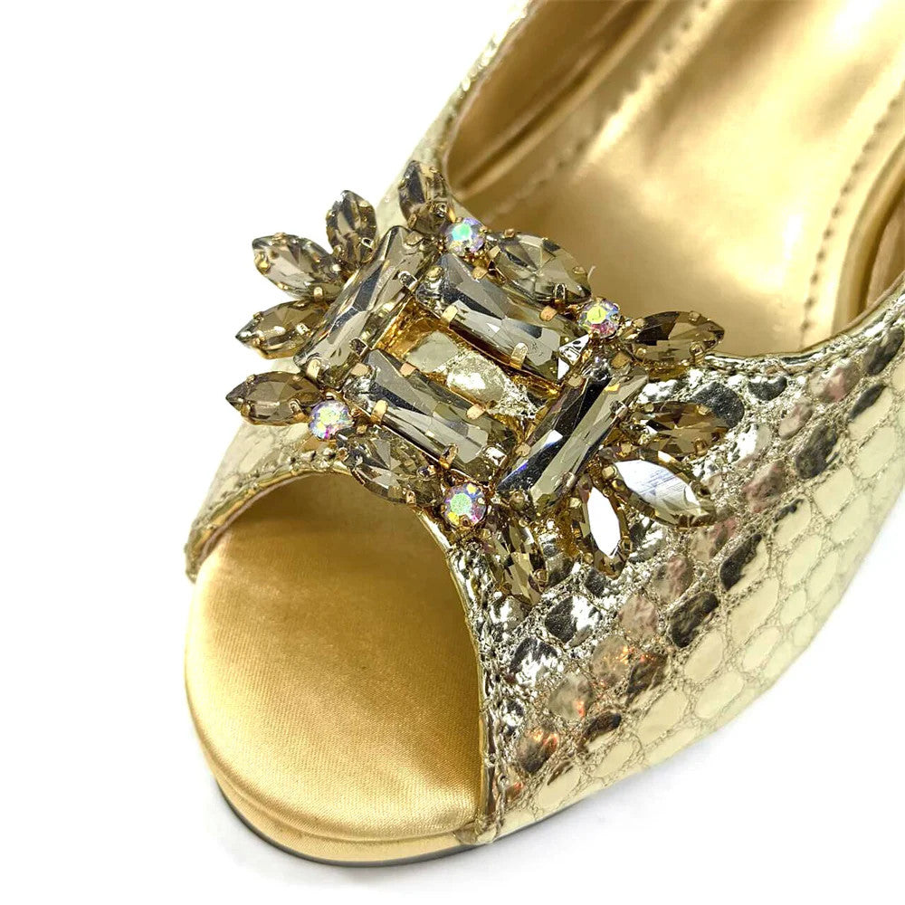 Italian Rhinestone Decoration Women&