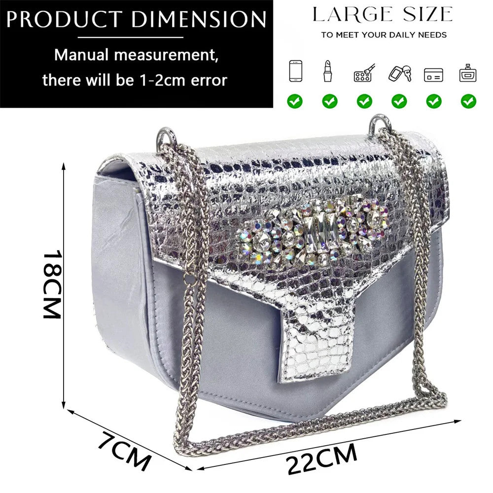 Italian Rhinestone Decoration Women&