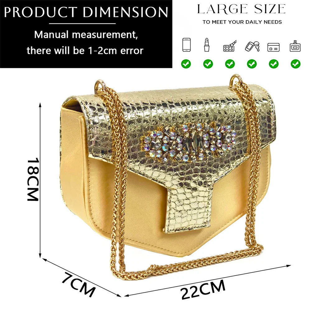 Italian Rhinestone Decoration Women&