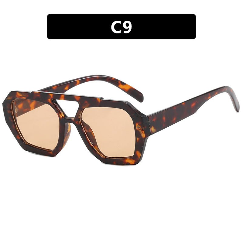 Ins Big Frame Leopard Sunglasses - Tucan Trading