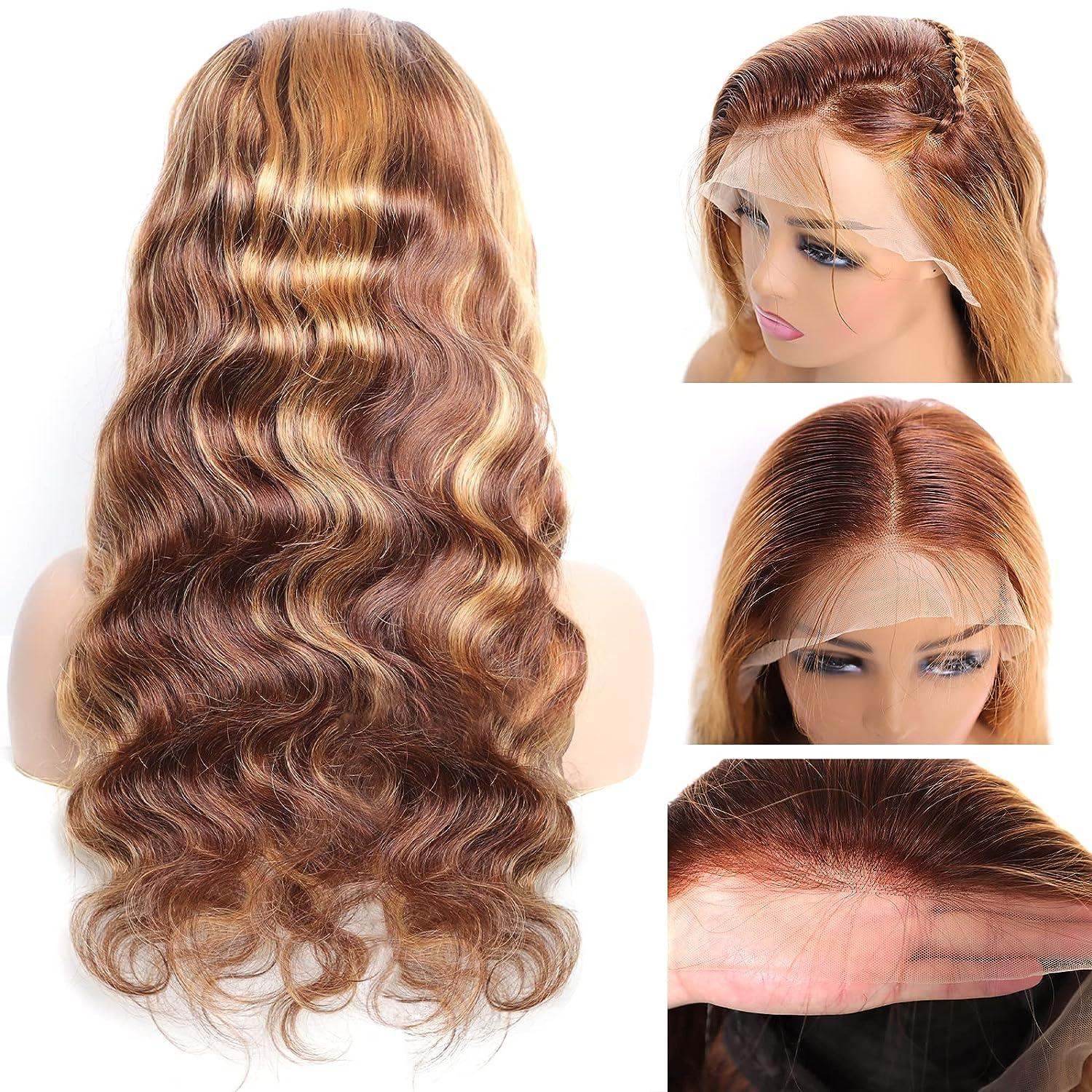 P4 27 13x4 Lace Front Human Hair Wig