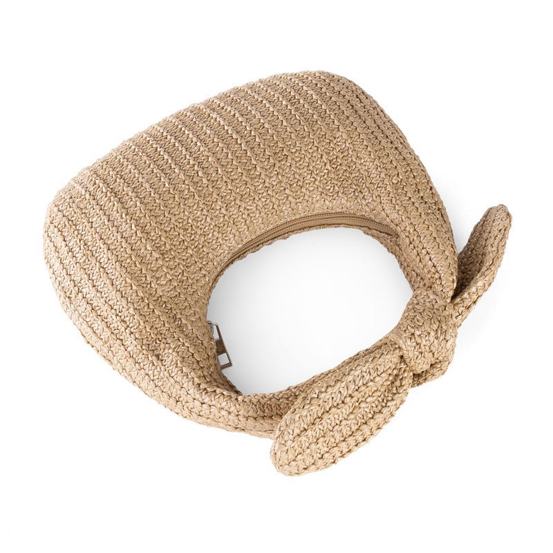 Vacation Style Bow Straw Handbag Clutch - Tucan Trading