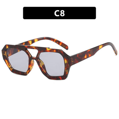 Ins Big Frame Leopard Sunglasses - Tucan Trading
