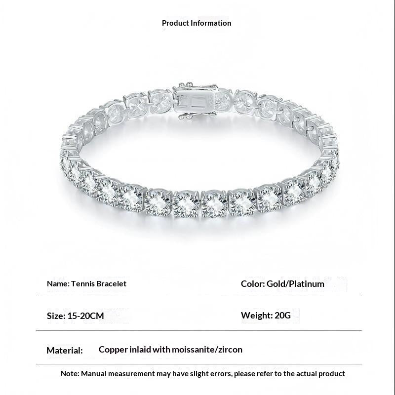 New Tennis Bracelet With Moissanite Fully Set - Tucan Trading
