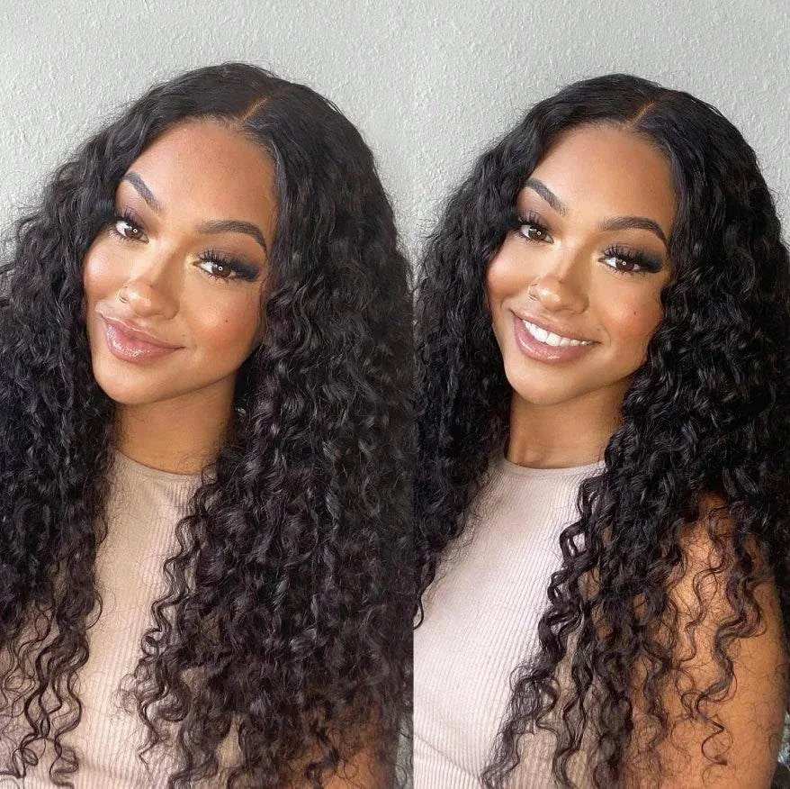 Deep Wave Human Hair Wig 13x4 Lace Front Wig For Women