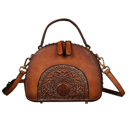 Multi-Functional Suede Cowhide Handbag