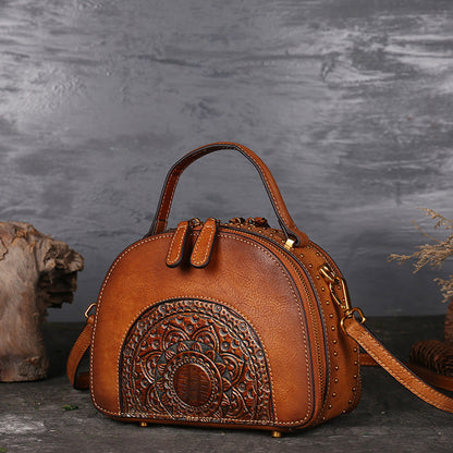 Multi-Functional Suede Cowhide Handbag