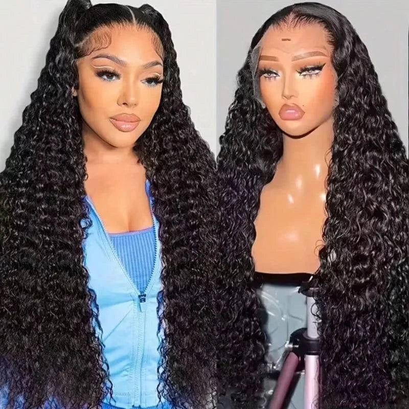 Deep Wave Human Hair Wig 13x4 Lace Front Wig For Women