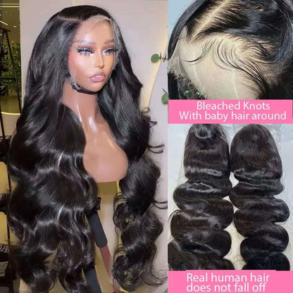 Inch Body Wave 13x6 Hd Transparent Lace Frontal Wig