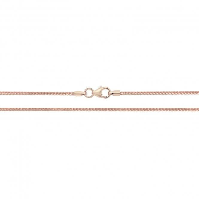 9CT Rose Gold Spiga Chain Necklace - Tucan Trading