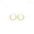 9ct Yellow Gold 21mm Twisted Sleepers ES181 - Tucan Trading