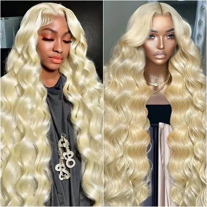 613 Blonde Body Wave Lace Frontal Human Hair Wig