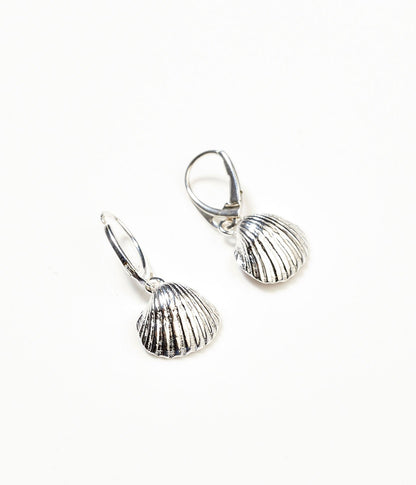 Amber Sea Shell Drop Earrings - Tucan Trading