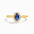 Blue Sapphire Ring in 18k Gold Vermeil - Tucan Trading