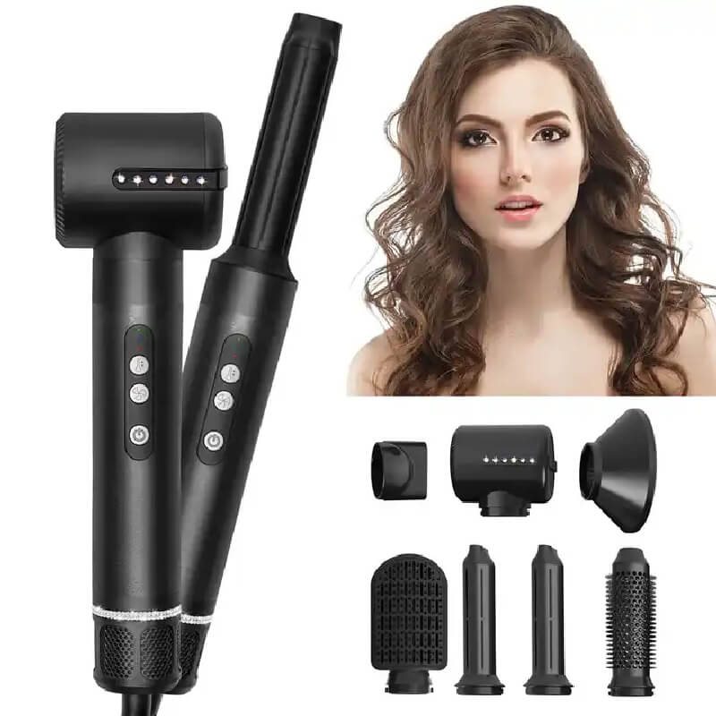 Complete Professional Hair Styling Set  Best 7 In 1 Hair Styler