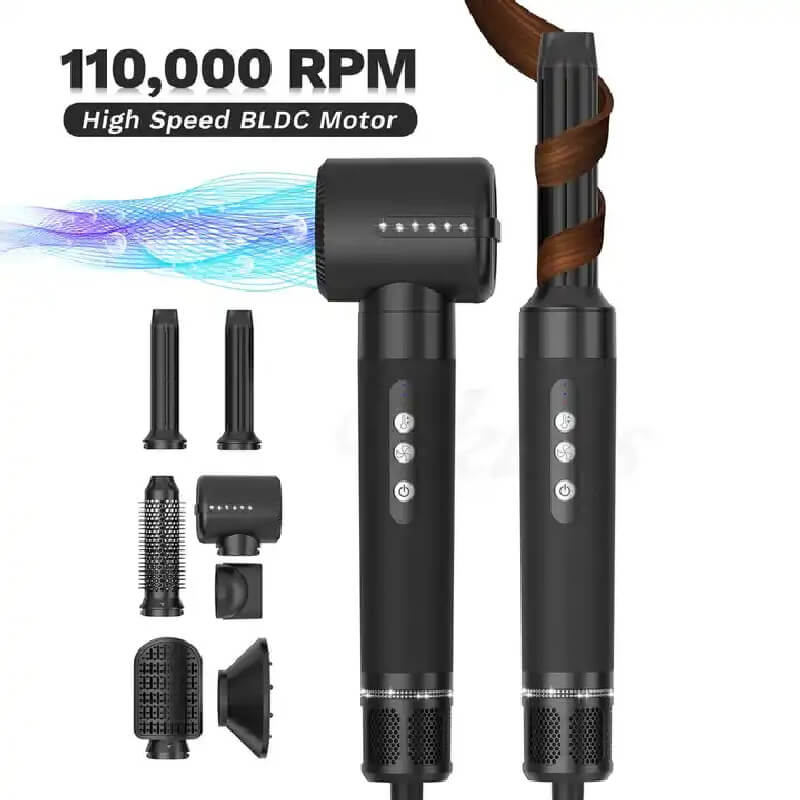Complete Professional Hair Styling Set  Best 7 In 1 Hair Styler