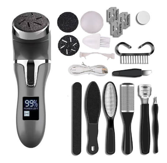 Electric Foot Scrubber  Electric Foot Callus Remover With Vacuum 