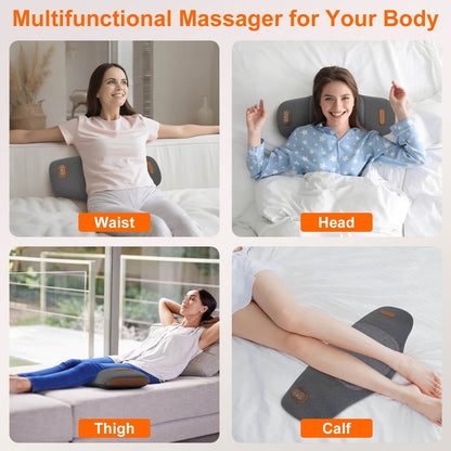 Electric Lumbar Support Pillow With Massage | 2 In 1 Lumbar Massager