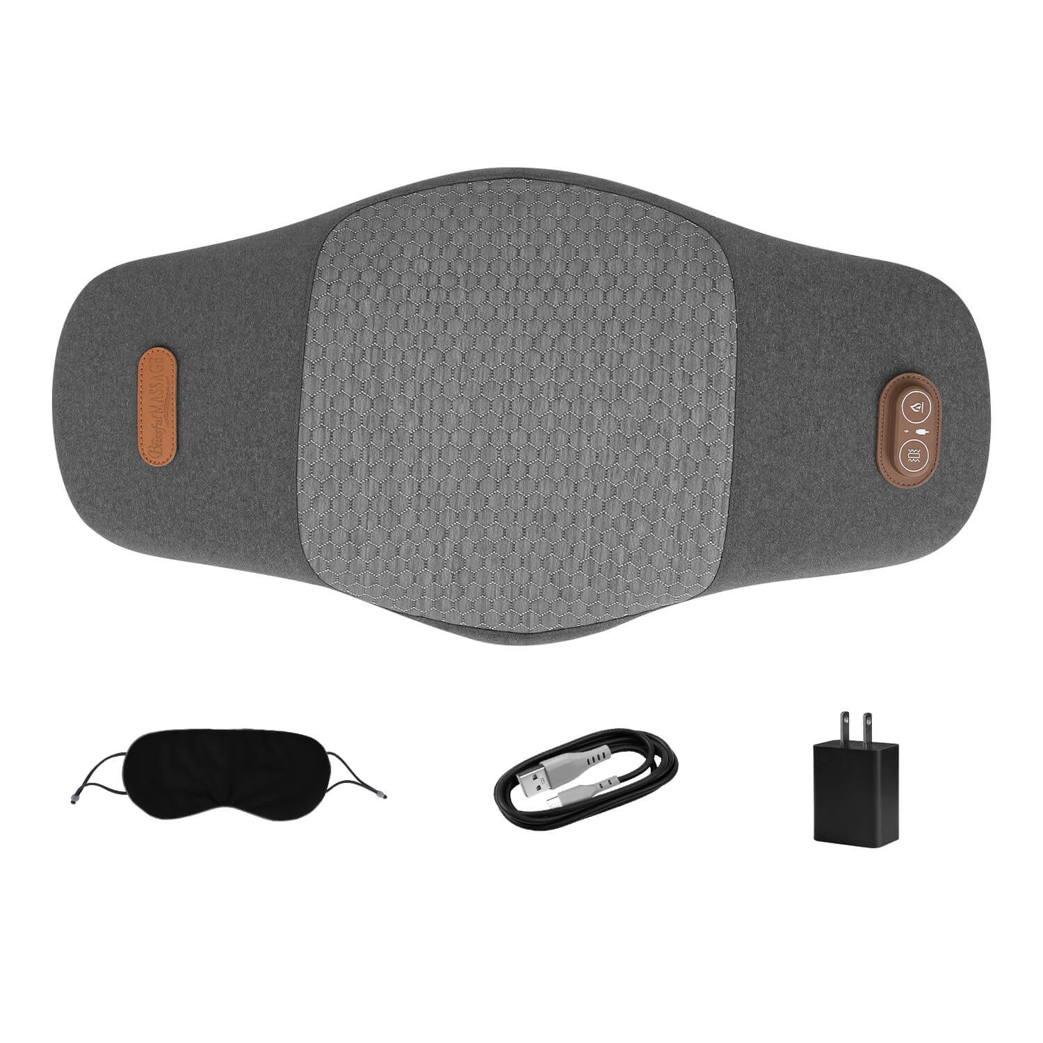 Electric Lumbar Support Pillow With Massage | 2 In 1 Lumbar Massager