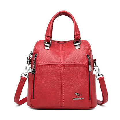 Hot Sale High Quality Leather Backpack Women Shoulder Bags Multifunction Travel Backpack School Bags for Girls Bagpack Mochila - Tucan Trading