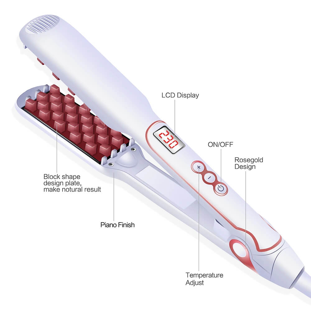 Hair Volumizing Iron | Best Ceramic Corrugated Curler For Fine Hair