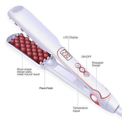 Hair Volumizing Iron | Best Ceramic Corrugated Curler For Fine Hair