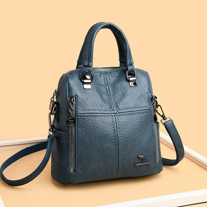 Hot Sale High Quality Leather Backpack Women Shoulder Bags Multifunction Travel Backpack School Bags for Girls Bagpack Mochila - Tucan Trading