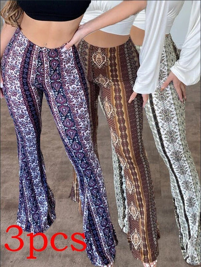 High Elastic Trousers For Women | Sexy Printed Pants For Women