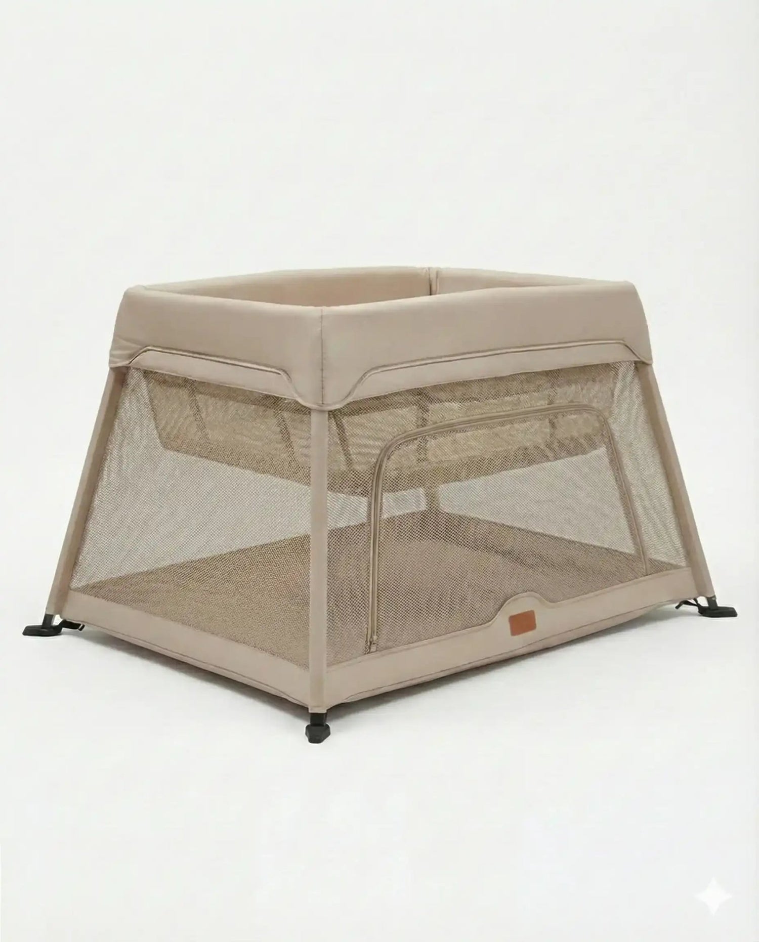 Airpod 3 Travel Cot Includes Newborn Bassinet Insert - Beige - Tucan Trading