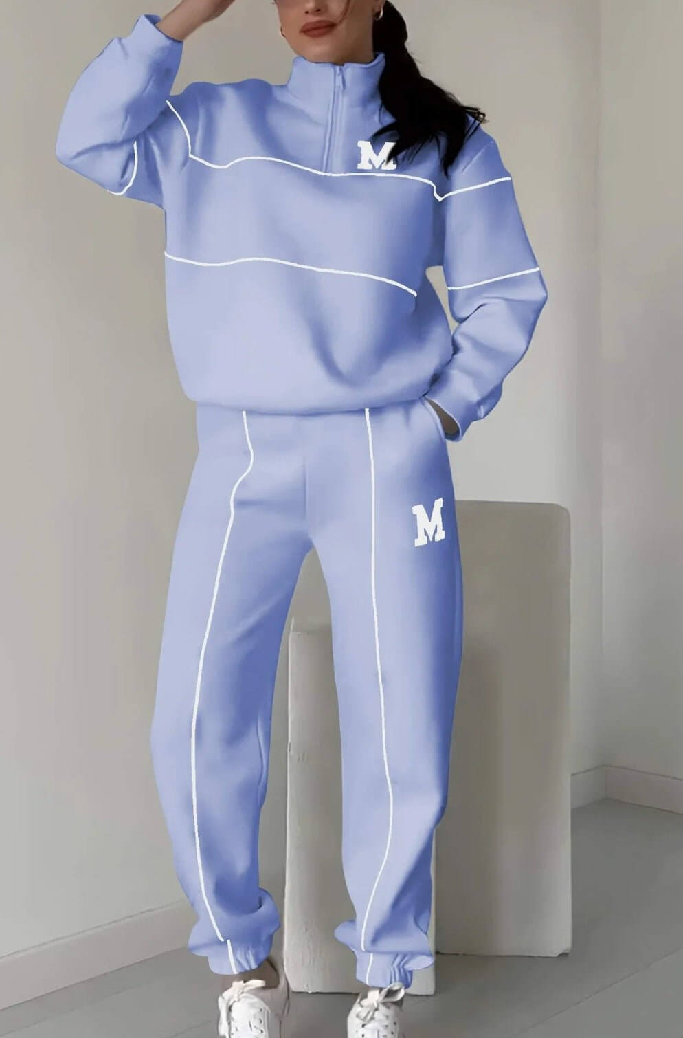 Oversized Pullover And Sweatpants Set | Women’s Casual Tracksuit Set - Tucan Trading