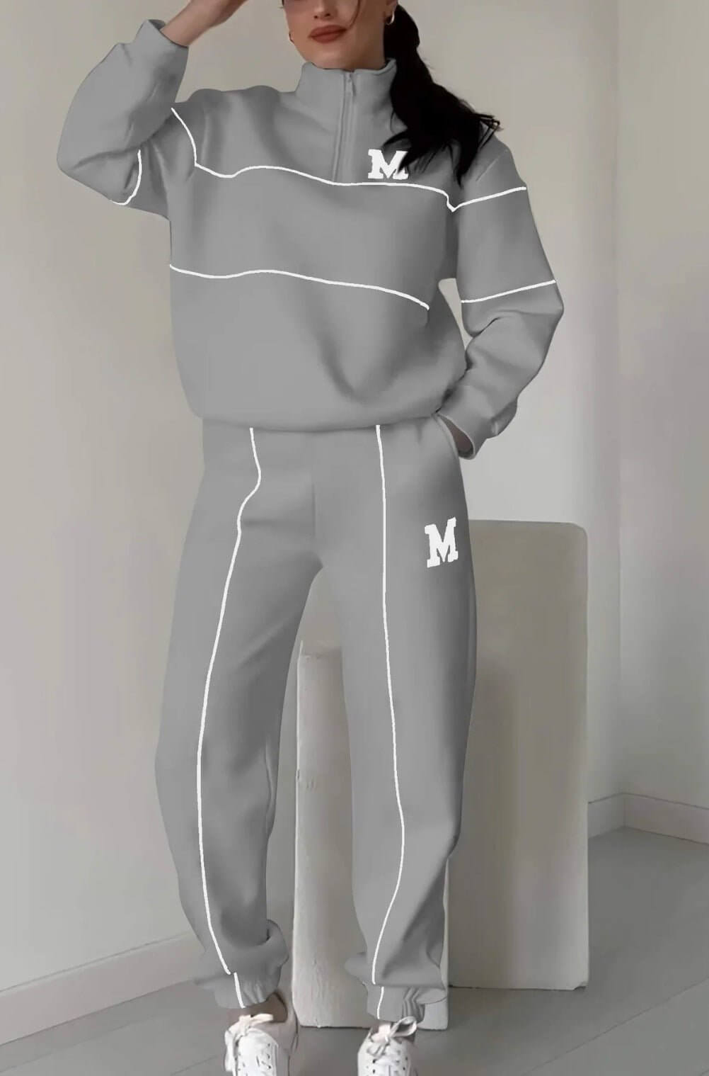 Oversized Pullover And Sweatpants Set | Women’s Casual Tracksuit Set - Tucan Trading
