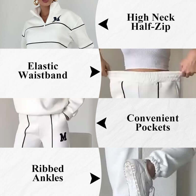 Oversized Pullover And Sweatpants Set | Women’s Casual Tracksuit Set - Tucan Trading