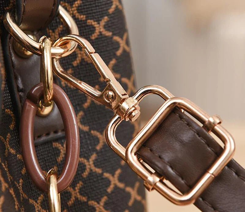 New Women Handbag Bag Luxury Design Bucket Shoulder Crossbody Bag Flip Check Print Large Capacity Single Shoulder Straddle Bag - Tucan Trading