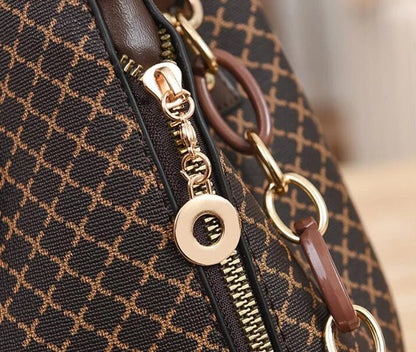 New Women Handbag Bag Luxury Design Bucket Shoulder Crossbody Bag Flip Check Print Large Capacity Single Shoulder Straddle Bag - Tucan Trading