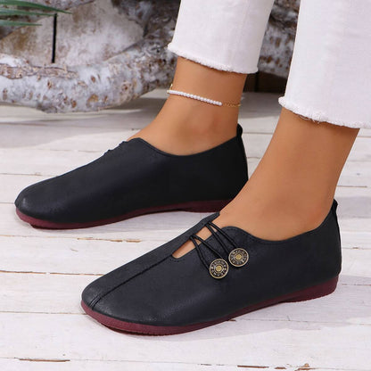 Soft Square Toe Slip On Sandals Summer Wear | Flat Sandals For Women
