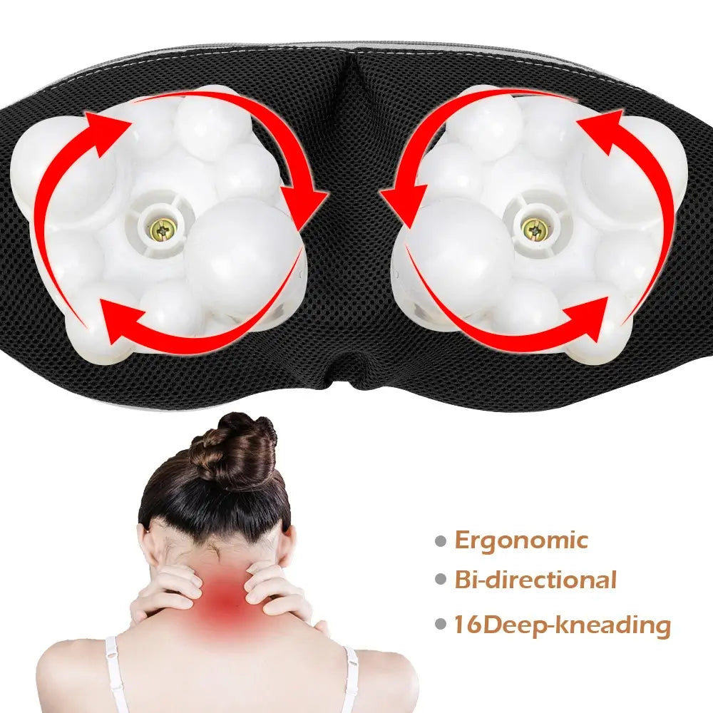 U Shaped Shiatsu Neck Massager |  Back And Neck Massager with Heat