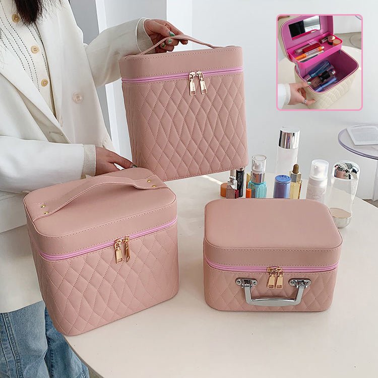 Portable Cosmetic Bag With Mirror - Tucan Trading