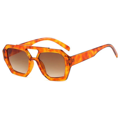 Ins Big Frame Leopard Sunglasses - Tucan Trading