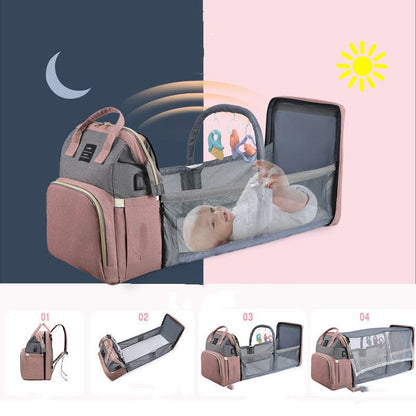 New Mummy Baby Crib Backpack, Milk Insulated Bag - Tucan Trading